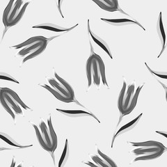 Tulips seamless pattern.