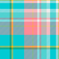 Tartan scotland seamless plaid pattern vector. Retro background fabric. Vintage check color square geometric texture.