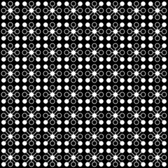 Illustration Black and white with repeated geometric shapes covering the background. Editable and colorable pattern for motifs, web, wallpaper, digital graphics and artistic decorations.