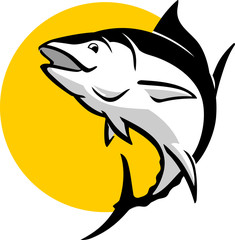 Tuna Fish Logo, Vector Illustration
