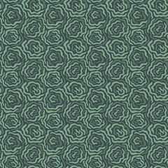 Seamless dazzle vector pattern khaki with roses