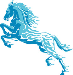 Water Horse, Blue Mythical Creature