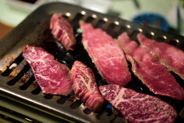 Luxury grilled beef at Hokkaido