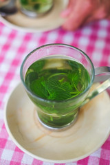 Fresh mint tea