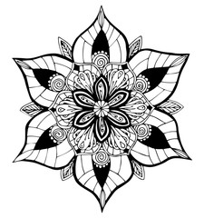 Mandala. Round ornament. Vintage decorative elements. Islamic, arabic ottoman motifs.