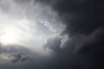 storm clouds in the sky