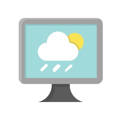 Television and technology related TV vector in flat design