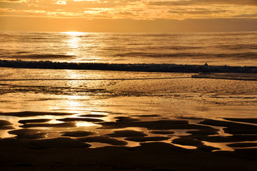 Sonnenuntergang Deutschland wattenmeer
