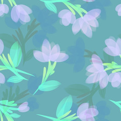 Fototapeta na wymiar Floral seamless pattern. Artistic background.