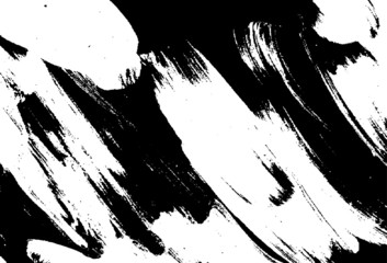 Vector brush sroke texture. Distressed uneven grunge background. Abstract distressed vector illustration. Overlay over any design to create interesting effect and depth. Black isolated on white. EPS10