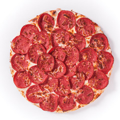 Pizza delicious and tasty top view
