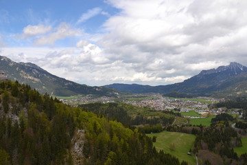 Obraz premium Spring the majestic Austrian Alps