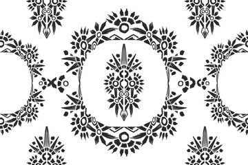 Geometrict pattern etnic indian black ornamental on color background. Navajo motif texture ornate  design for surface print. Home decor.