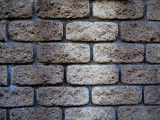 長方形を組み合わせたブロック塀