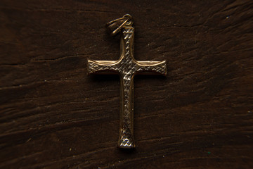 gold and silver cross