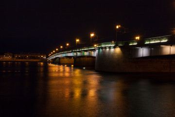 Saint Petersburg. Night  drawbridge