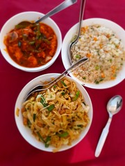 Chinese meal or lunch, dinner 