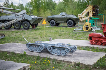 Exposition of robotic technology, which took part in liquidation of consequences of Chernobyl...