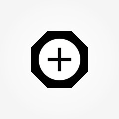 medical sign icon design vector illustration