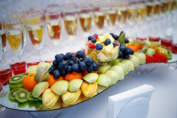 fruits on plate