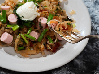 Sauerkraut stew, Ukraine