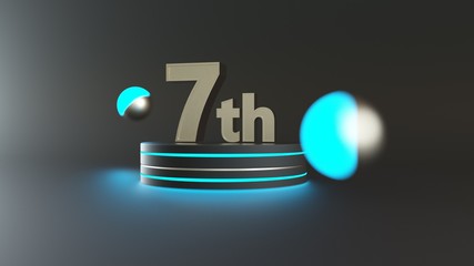 3d render neon background