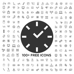 clock time vector icon illustration for website and design use
