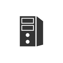 CPU computer vector icon illustration for website and design use