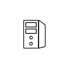 CPU computer vector icon illustration for website and design use