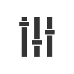 equalizer settings adjustment icon vector illustration for website and design icon