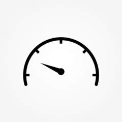 Vector speedometer sign Icon design