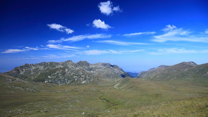 High attitude tableland in Rila, Bulgaria