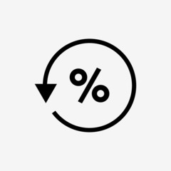 percentage sign icon design vector illustration