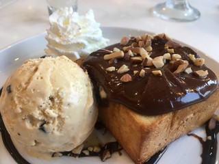 cake with chocolate and nuts