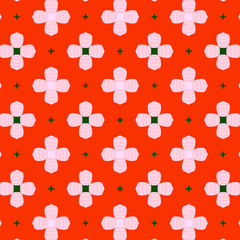 Abstract background texture in geometric ornamental style