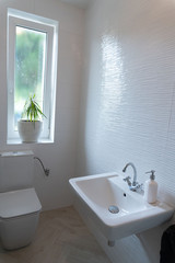 interior of modern bathroom