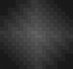 Black and gray zigzag chevron pattern background. Rectangles and squares repeat pattern background vector.