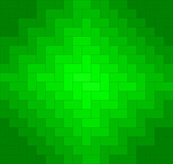 Green zigzag chevron pattern background. Rectangles and squares repeat pattern background vector.