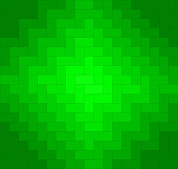 Green zigzag chevron pattern background. Rectangles and squares repeat pattern background vector.