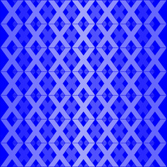 Blue X alphabet pattern background vector. Repeat X letter on blue background.