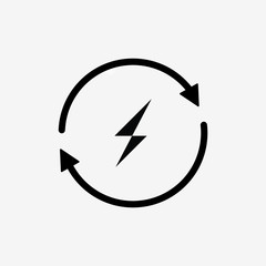 Renewable energy icon design vector illustration