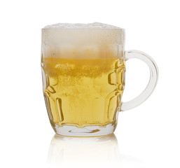 light beer in a glass