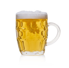 light beer in a glass