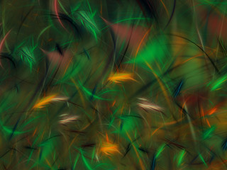 Naklejka premium green abstract fractal background 3d rendering illustration
