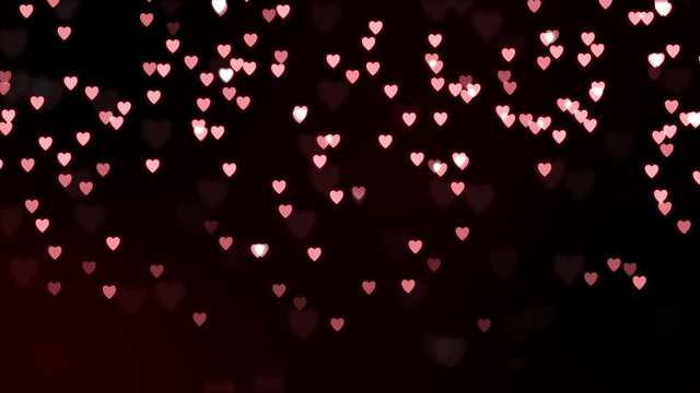 Motion graphic of heart shape abstract backgrounds