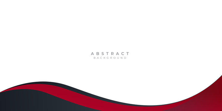 Modern black red abstract wave curved background for presentation design