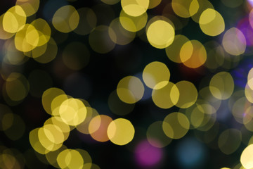 Blurred Bokeh. Defocused Background.Christmas light background.