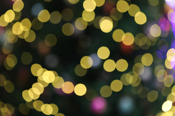 Obraz premium Blurred Bokeh. Defocused Background.Christmas light background.