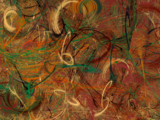 brown abstract fractal background 3d rendering illustration