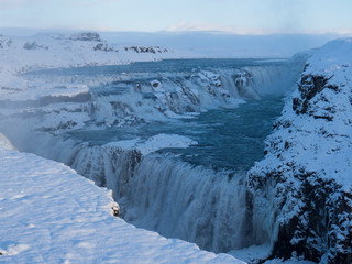 Cascade - Chute de Gullfoss, Islande, Cercle d'Or